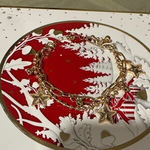 Gold plated Star Charm Bracelet